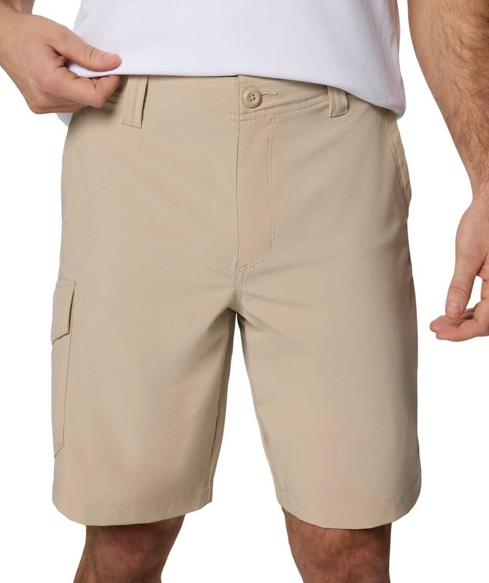 Columbia Eaglecrest 10" Performance Cargo Shorts, Fossil Beige, Men Size 40, NWT